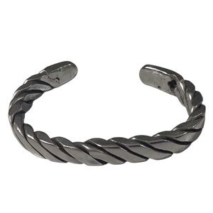 Vintage Twisted Bracelet Silver Tone